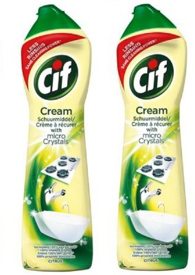 Cif Cream With Micro Crystale Citrus Kitchen Cleaner(1000 ml, Pack of 2)