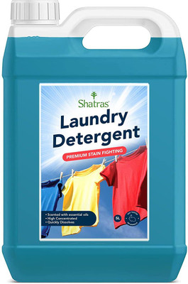 Shatras Liquid Detergent for Fabric Care, Suitable for Top-Load and Front Load Machine Lavender Liquid Detergent(5000 ml)