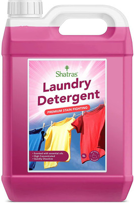 Shatras Pink Lily Liquid Detergent, Suitable for Top-Load and Front Load Machine Lily Liquid Detergent(5000 ml)