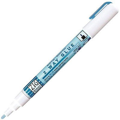 Zig MEMORY SYSTEM 2 WAY GLUE Squeeze & Roll 1 Pen TIP SIZE:2 mm(Set of 1, CLEAR)