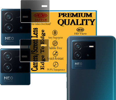 DAFFIN Back Camera Lens Glass Protector for iQOO Neo 6 5G(Pack of: 2)