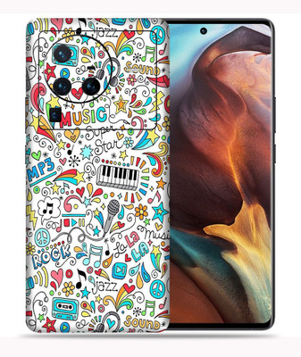 SkinoMania X80 Pro-5G Mobile Skin(Multicolour Music Graffiti)