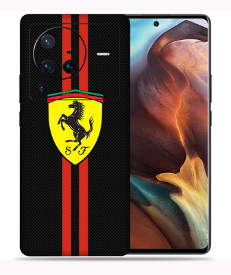 WeCre8 Skin's Vivo X80 Pro 5G Mobile Skin(Ferrari Logo Image Multicolor Mobile Skin With Cleaning Wipes)