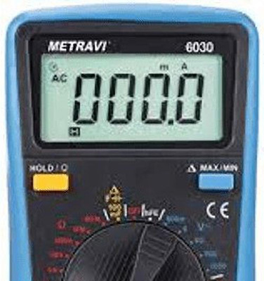 Metravi 6030 Digital Multimeter(Blue 6000 Counts)