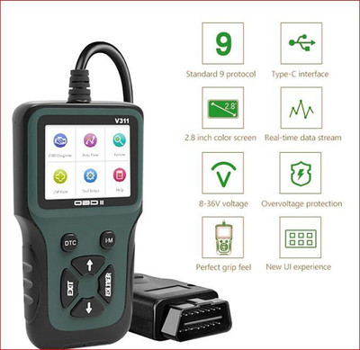 Xsentuals V311 BS6 Bike OBD II Scanner Tool OBD Reader