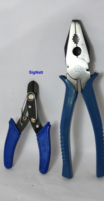 SIGNATT Plier & Wire Cutter Combo Sets Of 2Pc Tools Kits Lineman Plier(Length : 9 inch)