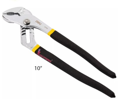 MALFAH ENTERPRISES DELI DL2610 WATER PUMP PLIER 10INCH Groove Plier(Length : 10 inch)