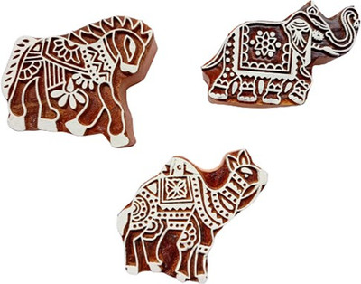 skart wooden printing blocks stamp252 Printing Blocks(Pack of 3)