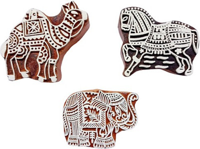 skart wooden printing blocks stamp251 Printing Blocks(Pack of 3)