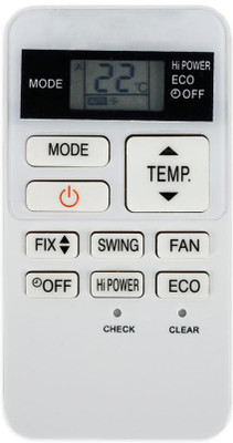 Ehop AC-178 Compatible remote control for  AC RAS-07BKV-E RAS-077SKV Toshiba Remote Controller(White)