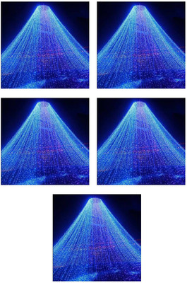 Smuf 60 LEDs 14.62 m Blue Steady String Rice Lights(Pack of 5)