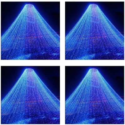 Smuf 60 LEDs 14.62 m Blue Steady String Rice Lights(Pack of 4)
