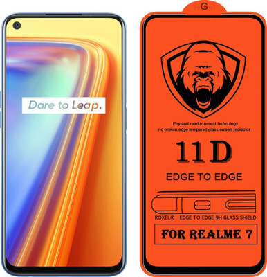 NIMMIKA ENTERPRISES Edge To Edge Tempered Glass for Realme 7(Pack of 1)
