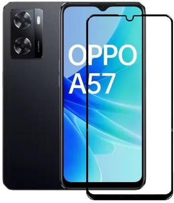 Caseline Edge To Edge Tempered Glass for OPPO A57 4G, OPPO A57 2022, Oppo A57(Pack of 1)