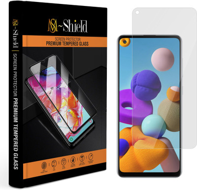 MS-Shield Edge To Edge Tempered Glass for Samsung Galaxy A21s(Pack of 1)