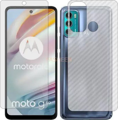 S9HUB Front and Back Tempered Glass for MOTOROLA MOTO G60(Pack of 2)