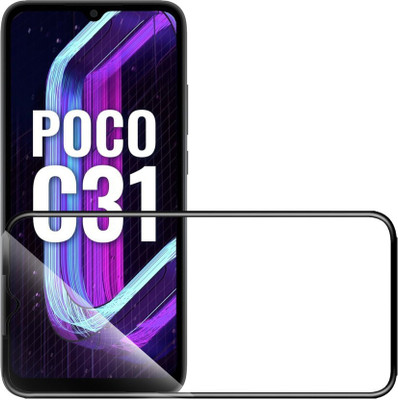 NIMMIKA ENTERPRISES Tempered Glass Guard for POCO C31(Pack of 1)