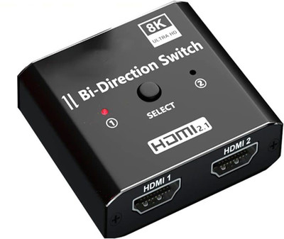Etzin HDMI Bi-Directional Switch, 2 in 1 Out, HDMI Splitter Adapter(EPL-552H) Media Streaming Device(Black)