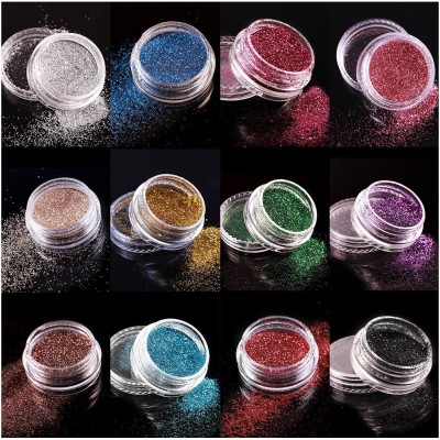 MYEONG Loose Shimmer EyeShadow Glitter Powder Pigment EyeMakeup and nail art(MULTI COLOR)