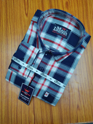 Marc Laurent Men Checkered Casual Multicolor Shirt