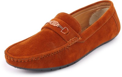 FAUSTO Horsebit Buckle Outdoor Comfort Shoes Loafers For Men(Tan)