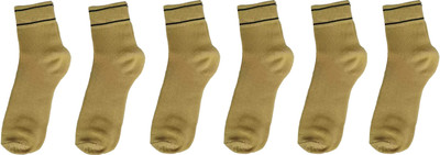 Liyana Collection Men Solid Calf Length(Pack of 6)