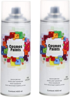 Cosmos Clear Lacquer Spray Paint 400 ml(Pack of 2)