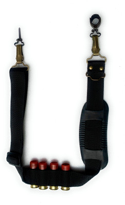 START NOW Single Barrel Special Nylon Gun Belt with Cartridge Holder (Black) Strap(Black)