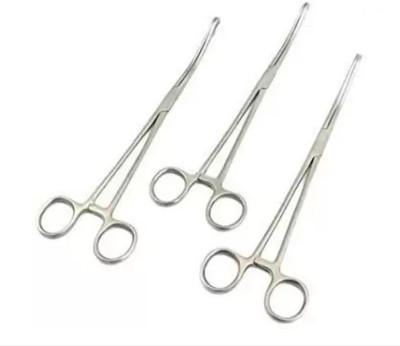 ARINEO Sponge holding forceps (10 Inch) (Pack of 3) Sponge Forceps