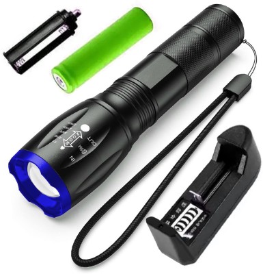 HI-BRIGHT PROFESSIONAL LED FLASHLIGHT 5 MODE ZOOMABLE FLASHING TORCH 2 hrs Torch Emergency Light(Multicolor)