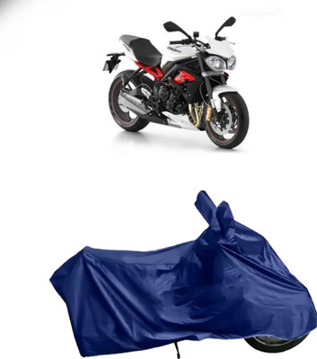 APNEK Waterproof Two Wheeler Cover for Triumph(Street Triple, Blue)