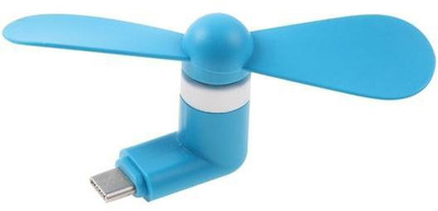 TECHGEAR Cooling Fan Mini Portable Mute Fan Gadget For Android type c Cooling Fan Mini Portable Mute Fan Gadget For Android type c USB Fan(Blue)