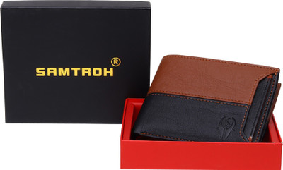 SAMTROH Men Brown Artificial Leather Wallet(6 Card Slots)