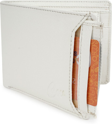 Classic World Men White Artificial Leather Wallet(3 Card Slots)
