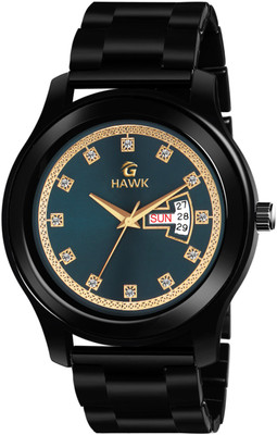 G-HAWK G-D&D C24 TURQUOISE ANALOG DAY AND DATE WORKING||TURQUOISE DIAL||BLACK CHAIN|| WATCH FOR MEN & BOYS Analog Watch  - For Men