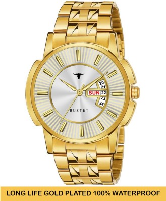 RUSTET LONG LIFE GOLD PLATED WATERPROOF LONG LIFE GOLD PLATED WATERPROOF Analog Watch  - For Men