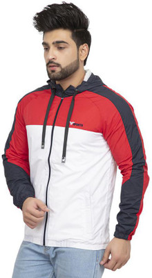 Finext Self Design Men Wind Cheater