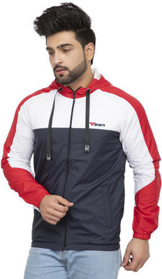 Finext Self Design Men Wind Cheater