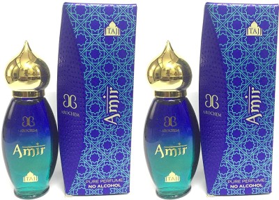 AROCHEM Taj Amir Arabian Attar Long Lasting Combo Of 2 Floral Attar(Musk Arabia)