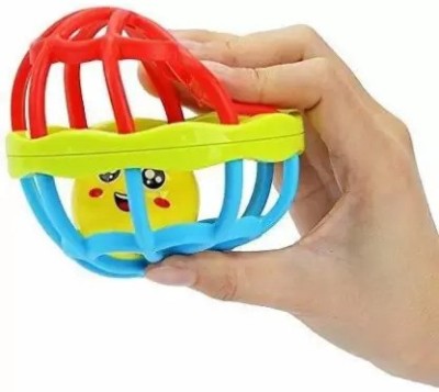 PP SONS Soft Plastic Rubber Body Rolling Hand Bell Ball Baby Rattles Toy Rattle Rattle(Multicolor)