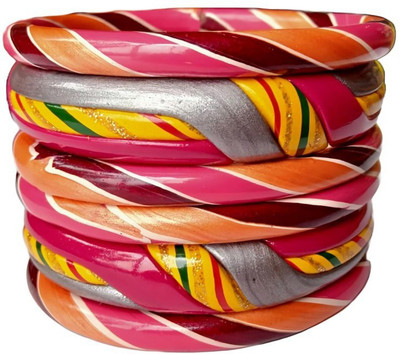RADHIKAA FASHIONS Lac Bangle Set(Pack of 6)