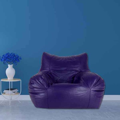 SHIRA 24 Jumbo Chair Bean Bag Cover  (Without Beans)(Purple)