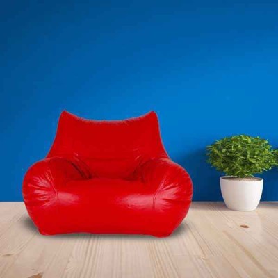 SHIRA 24 Jumbo Chair Bean Bag Cover  (Without Beans)(Red)