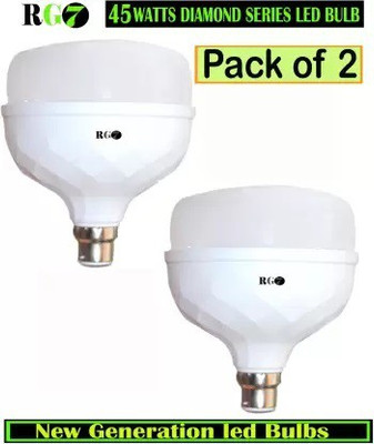 RG7 45 W Basic Decorative B22 LED Bulb(White, Pack of 2)