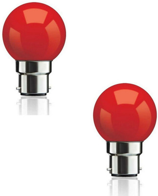gleam sun enterprises 0.5 W Basic Standard B22 LED Bulb(Red, Pack of 2)