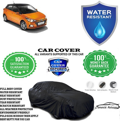 Tamanchi Autocare Car Cover For Hyundai Elite i20 Asta Option Petrol(Black)