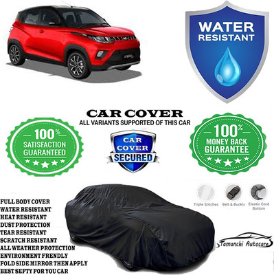 Tamanchi Autocare Car Cover For Mahindra KUV100 mFALCON D75 K4 Plus(Black)