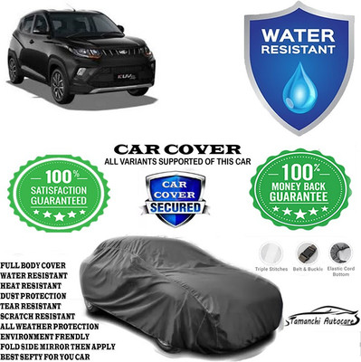 Tamanchi Autocare Car Cover For Mahindra KUV100 mFALCON D75 K6 Plus(Grey)