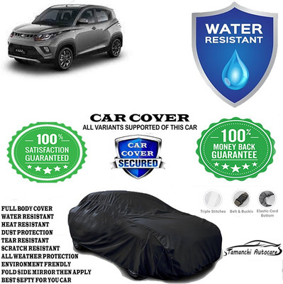 Tamanchi Autocare Car Cover For Mahindra KUV100 mFALCON D75 K4 5str(Black)