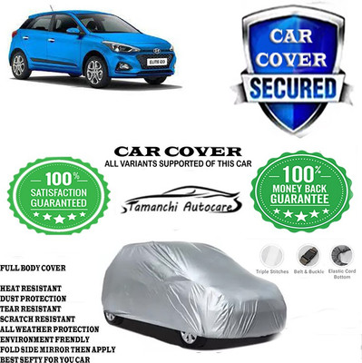 Tamanchi Autocare Car Cover For Hyundai Elite i20 Asta Option 1.4 CRDi(Silver)
